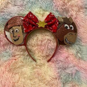 Sheriff Woody and Bullseye Minnie Mouse Ears Disney Parks